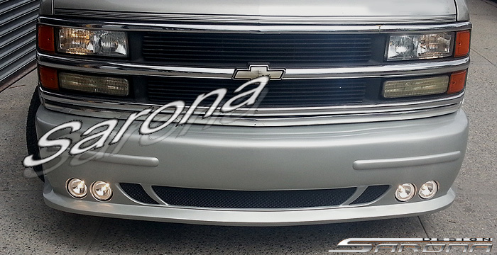 Custom Chevy Express Van  Front Bumper (1996 - 2002) - $590.00 (Part #CH-063-FB)